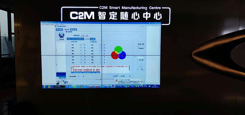 周大福珠寶46寸拼接屏