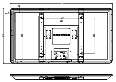 43寸壁掛廣告機(jī)圖紙